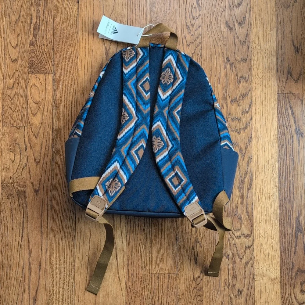 NWT FARM Rio Adidas Collaboration Backpack Abstract Geometric Print Colorful Bag